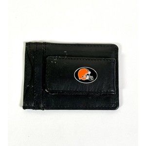 Cleveland Browns NFL Leather Money Clip Wallet Magnetic ID Credit Card Holder